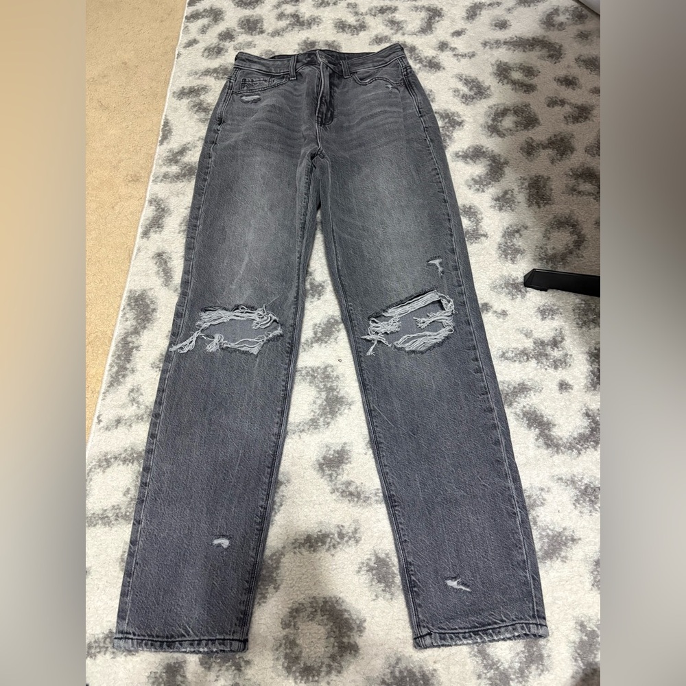 American Eagle Outfitters Charcoal Denim straight leg
